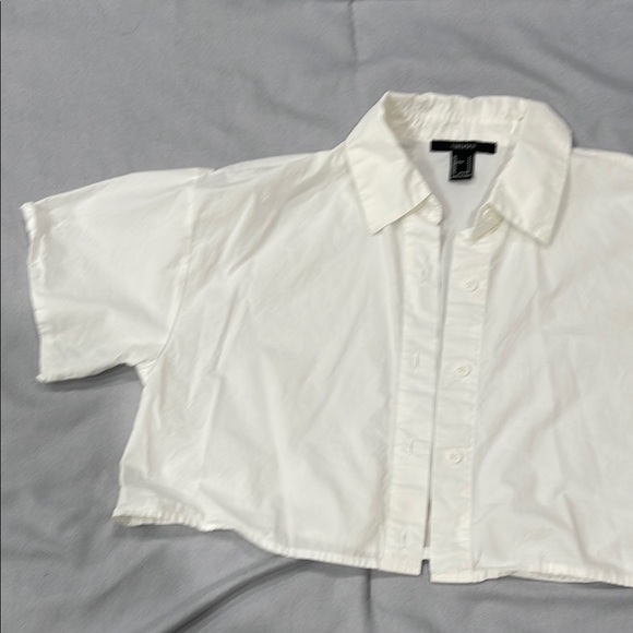 Forever 21 Ivory Button-Up Blouse - Picture 1 of 2